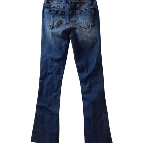 Democracy Ab Solution Slim Boot Mid Rise Jeans Womens Size 2 - Picture 2 of 10